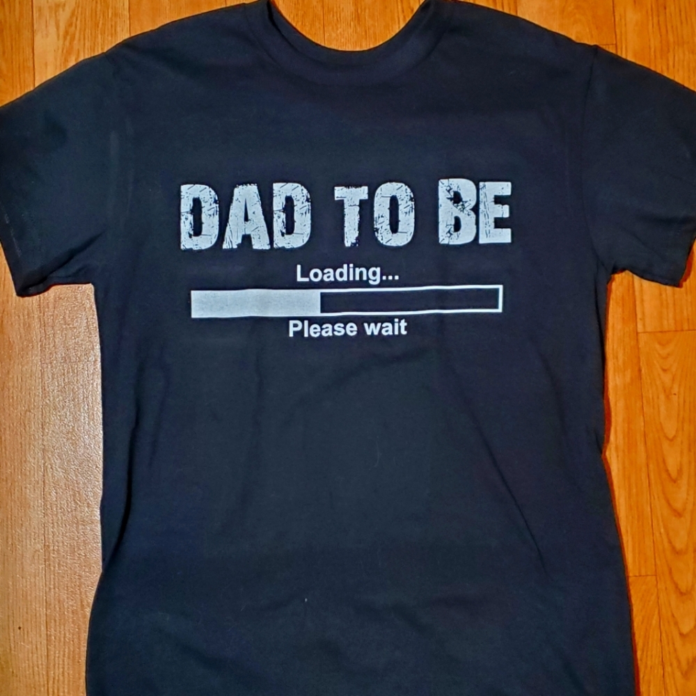 New GRAPHIC TEE T-shirt Dad Father's Day Black White Unworn Small Cotton NWOT